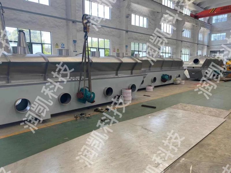 常州潤凱與內(nèi)蒙某公司簽訂的8臺振動流化床干燥機(jī)持續(xù)趕貨中。